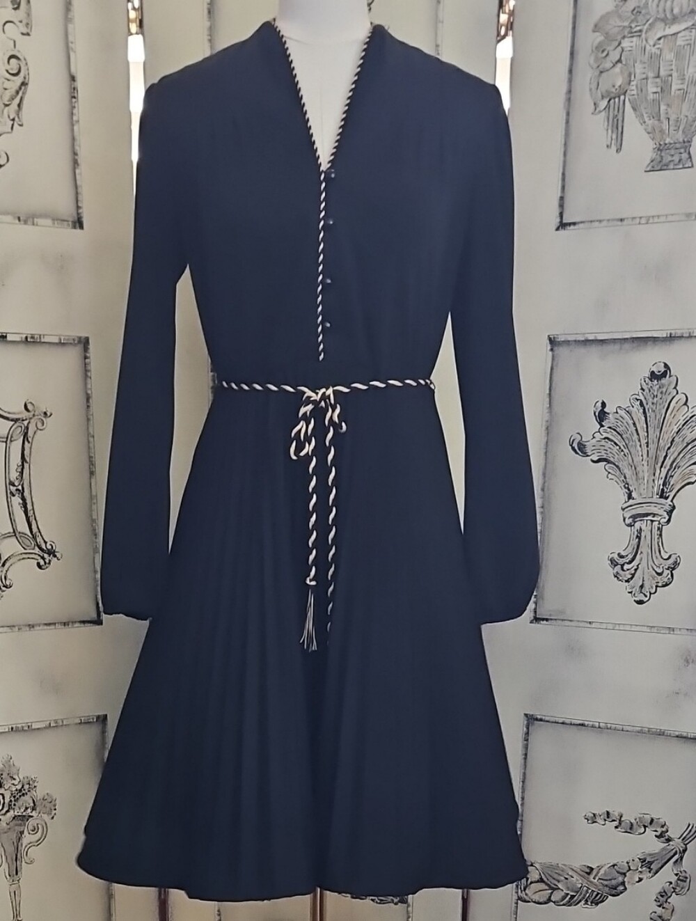 VGT 1970'S RETRO SKATER PLEATED DRESS, BOBBY'S GIRL